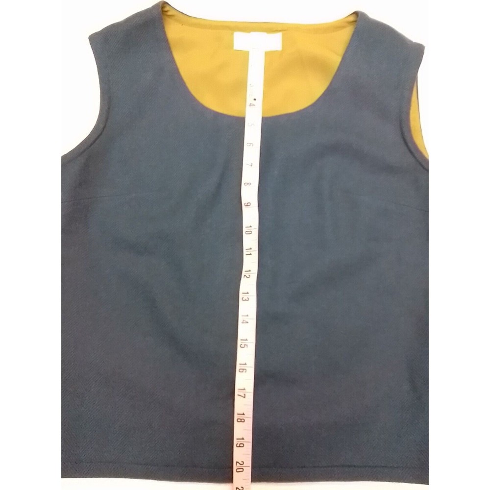 Pendleton 100% Virgin Wool Sleeveless Top Blue Teal Woolen Mills Size 12 - Picture 11 of 12
